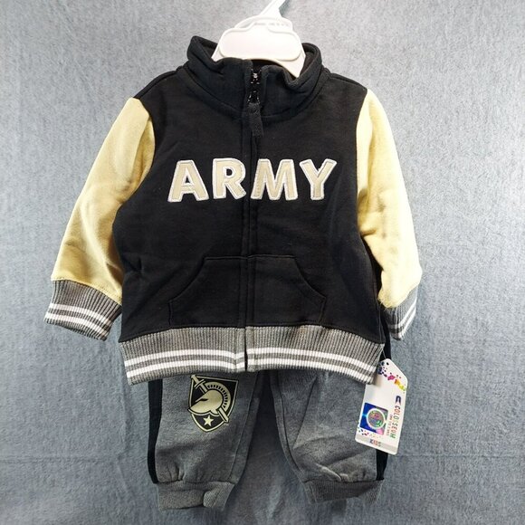 Colosseum Infant 3-6 Mos Army Jacket & Jogger Set Black/Beige/Gray NWT - Picture 1 of 7